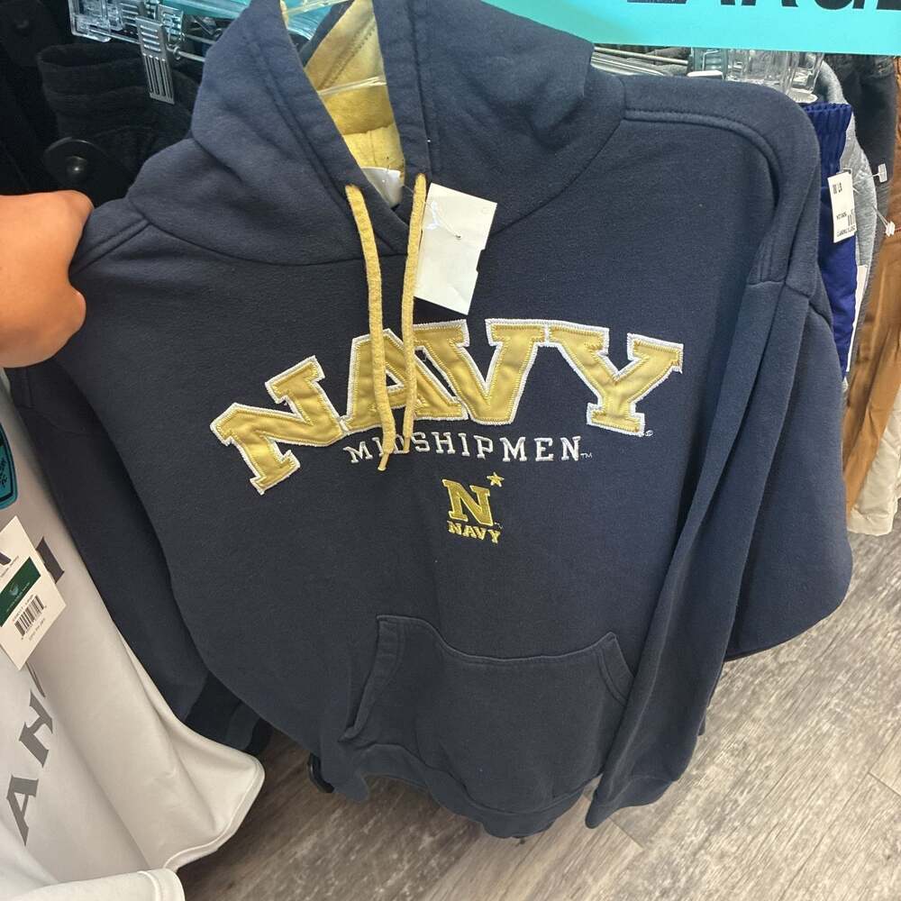 Navy Midshipmen Hoodie Blue and Gold Colosseum Athletics USNA